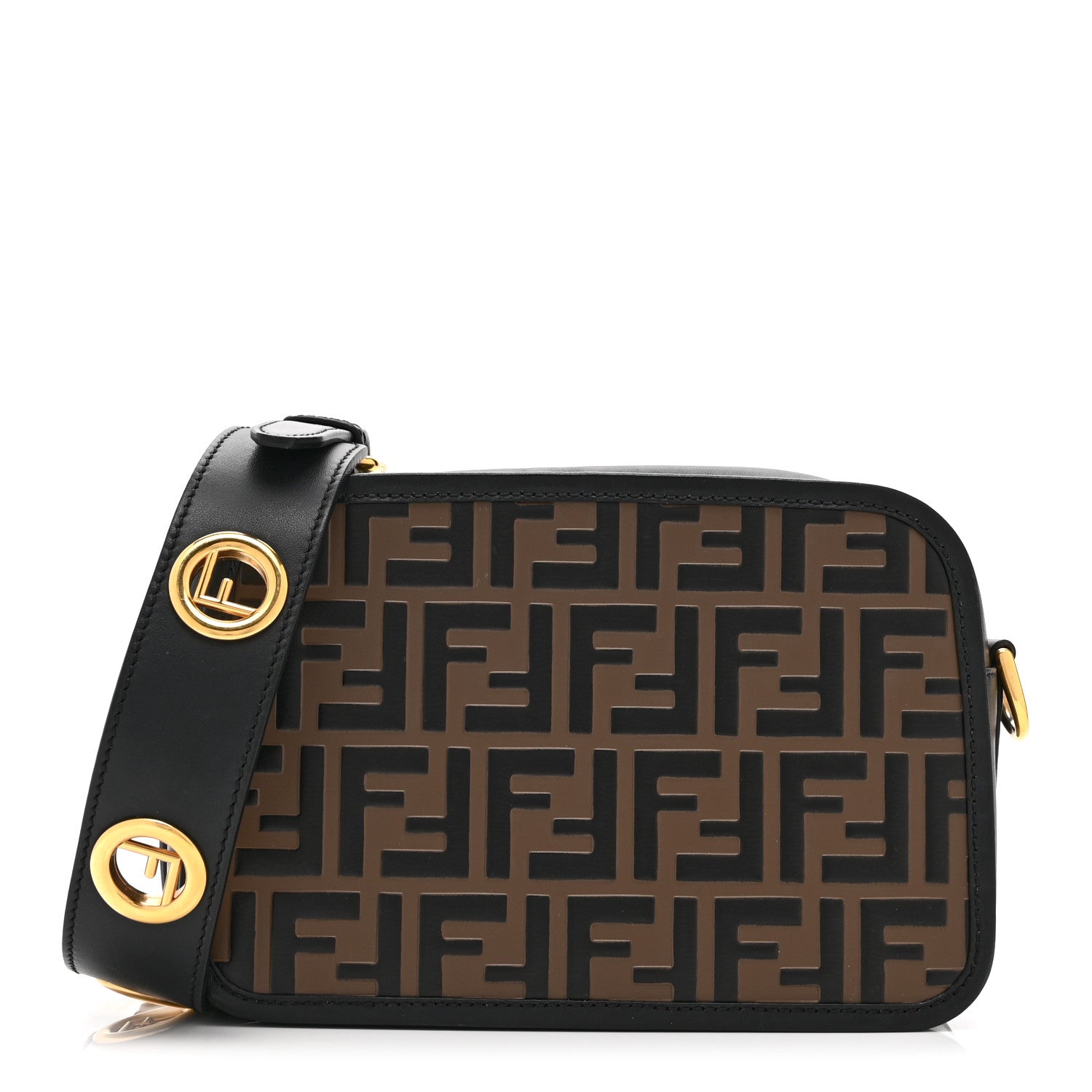 Fendi Vitello Century F is Fendi Bi-Color FF 1974 Embossed Camera