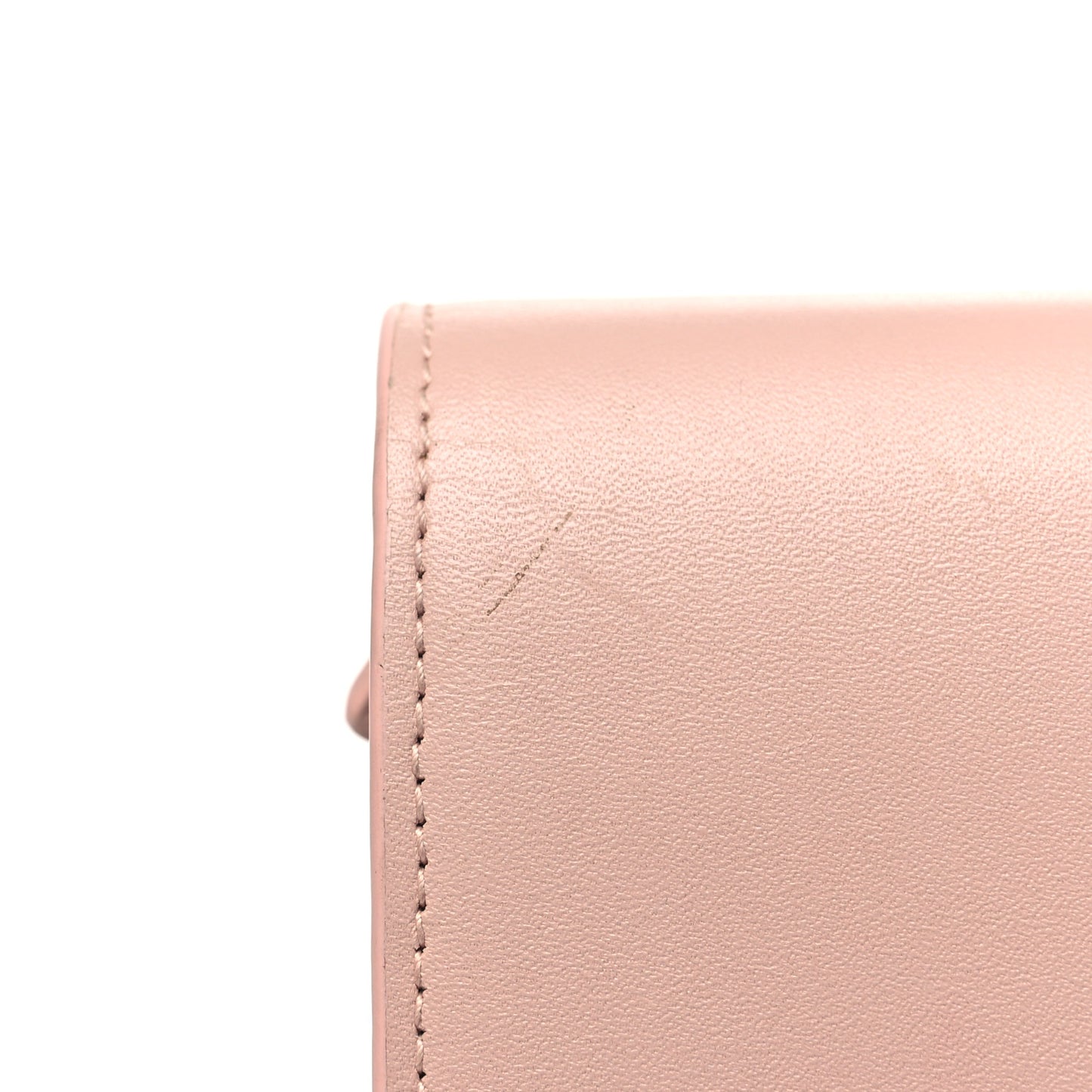 Smooth Calfskin Classic Monogram Kate Tassel Chain Wallet Pale Pink