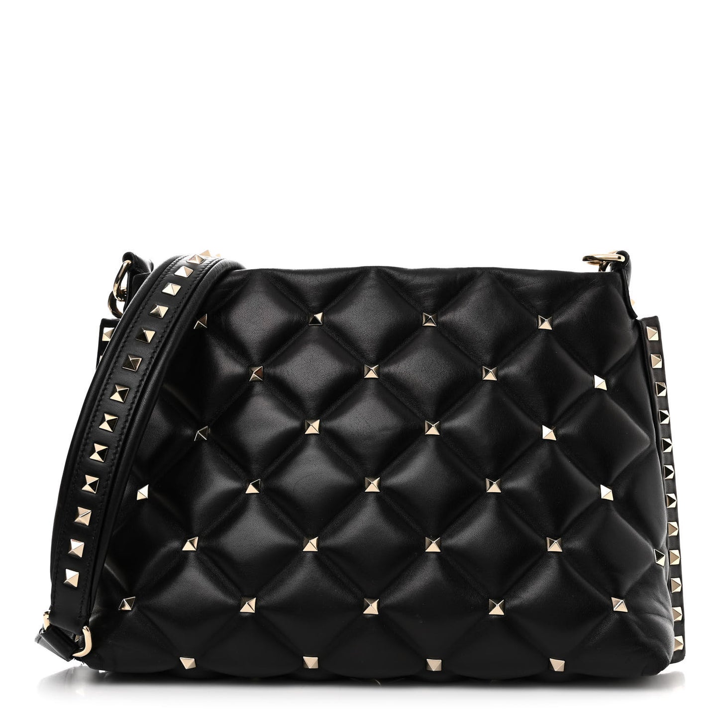 Nappa Candystud Shoulder Bag Black