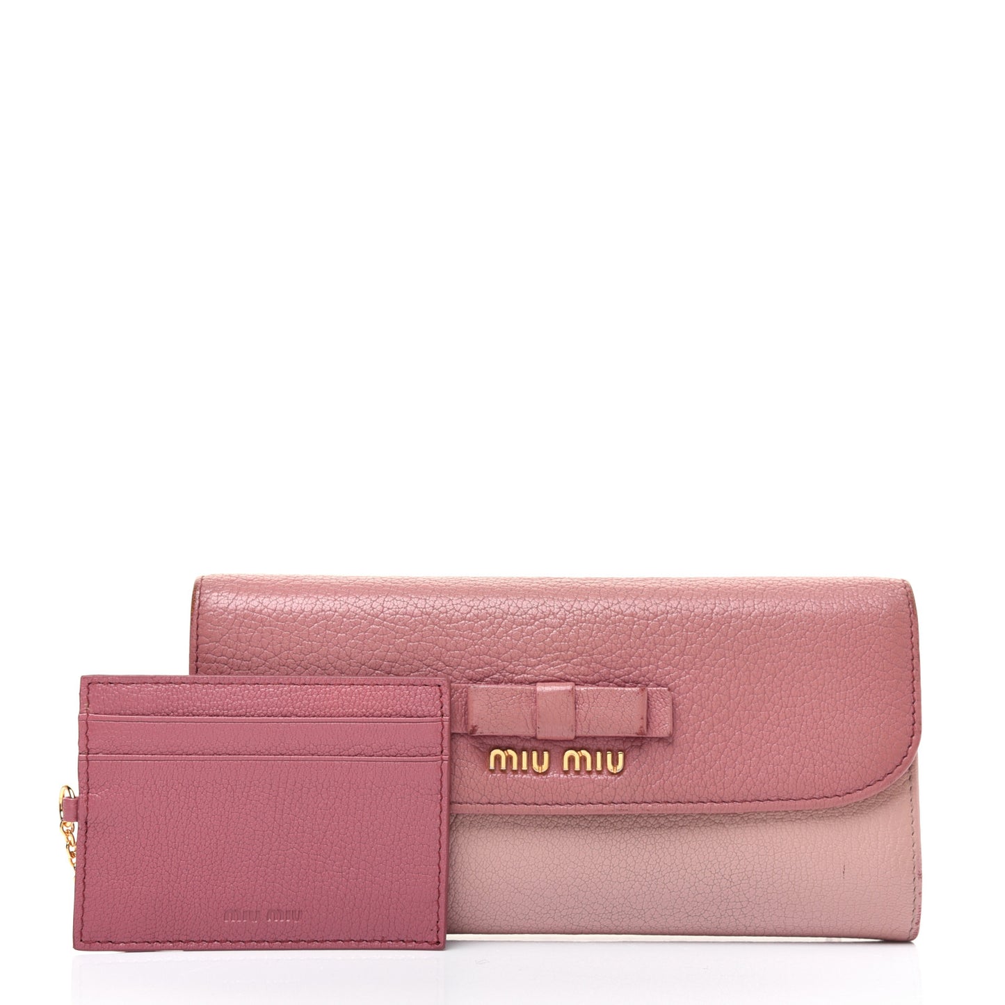 Goatskin Madras Bi-Color Continental Wallet Anticho Orchidea