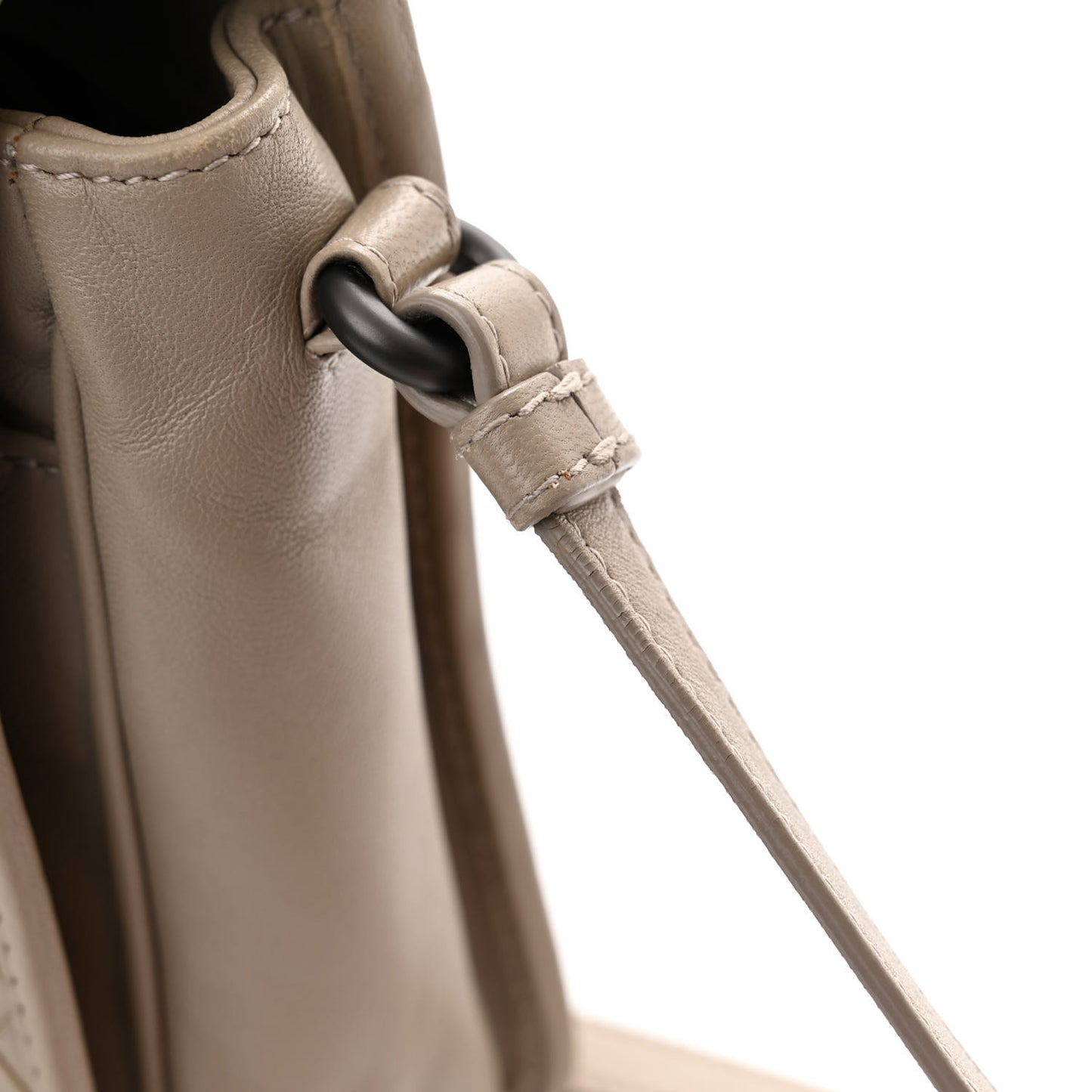 Nappa Intrecciato Mini Flap Crossbody Fume