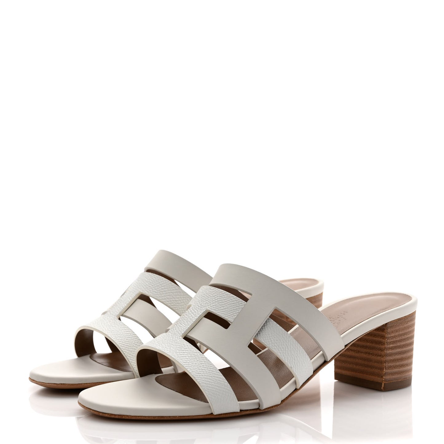 Calfskin Amica Sandals 37 White