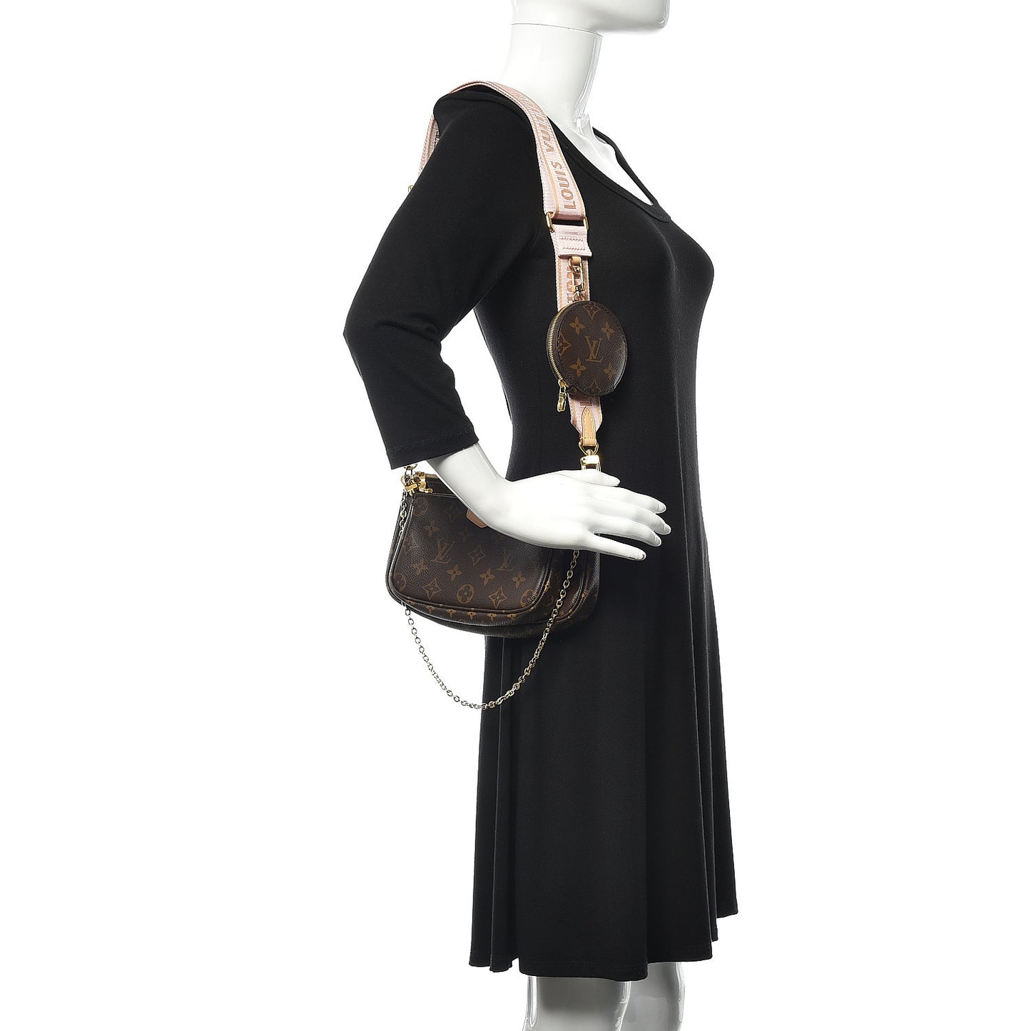 Monogram Multi Pochette Accessories Rose Clair