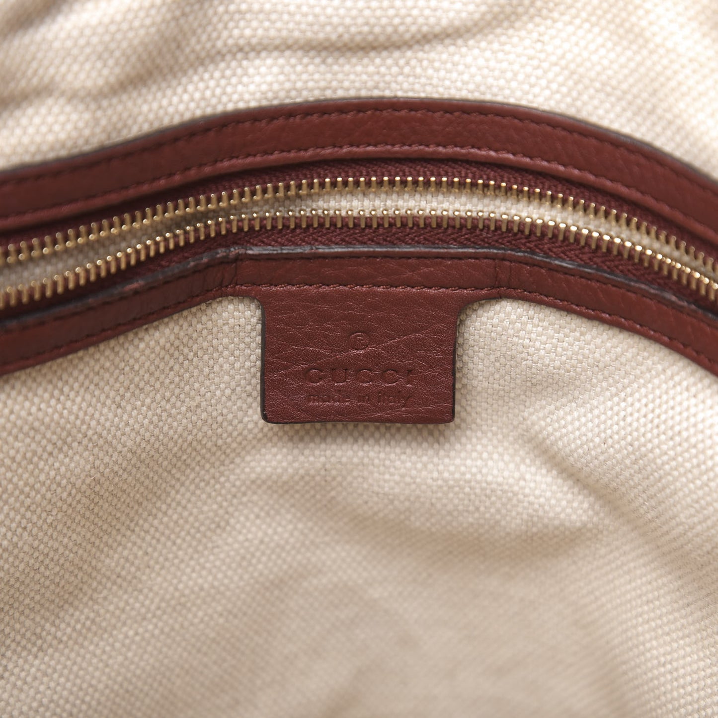 Calfskin Web Medium Dressage Tote Burgundy