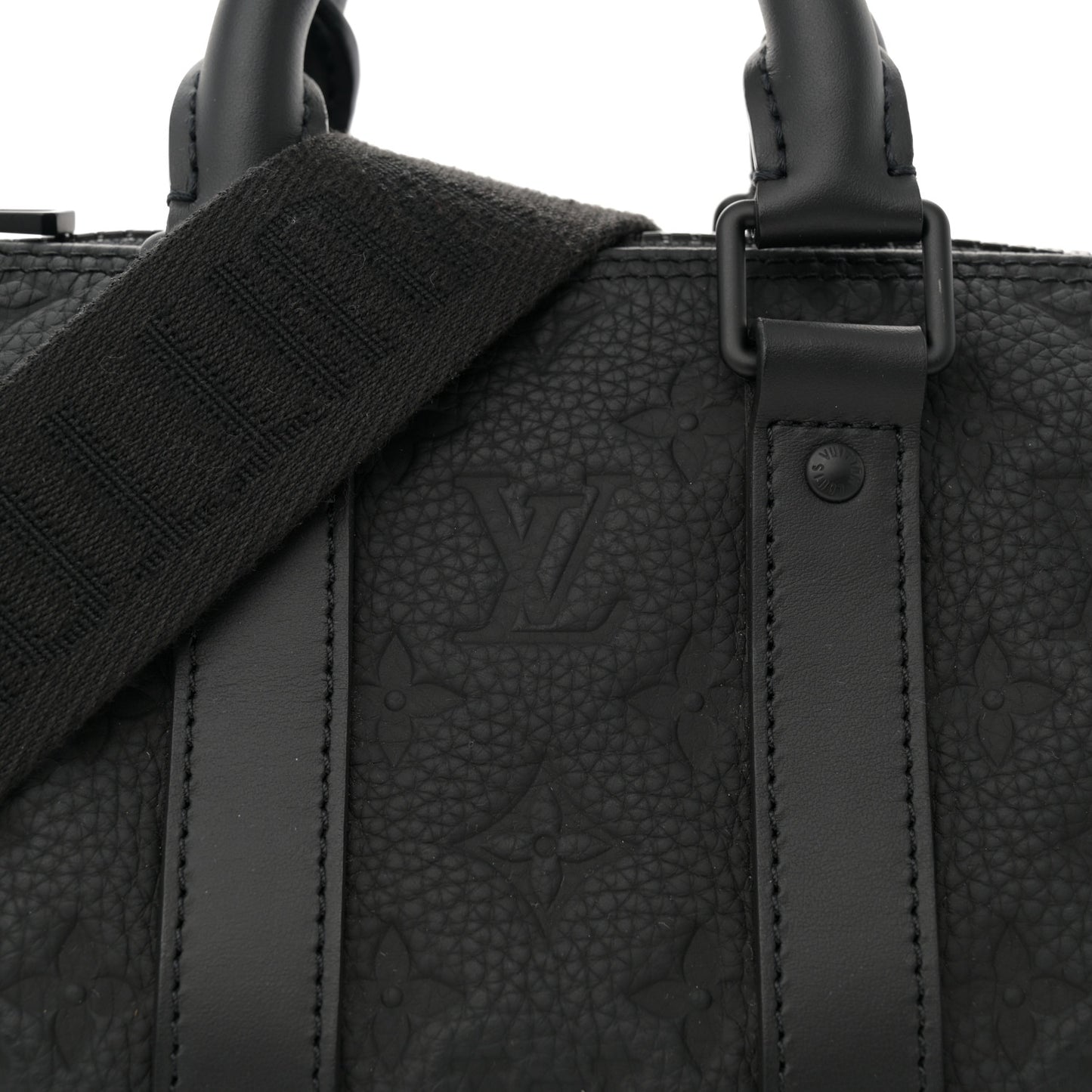 Monogram Taurillon Keepall Bandouliere 25 Black