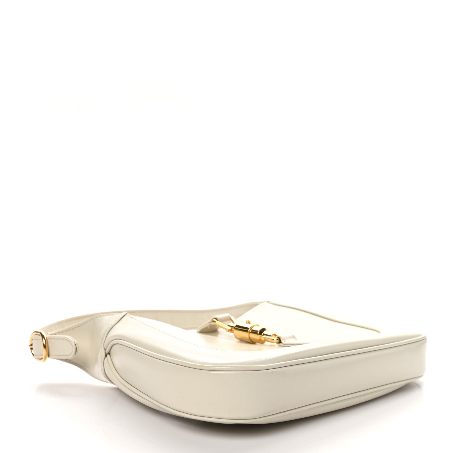 Gucci Boarded Dyana Lux Calfskin Small Jackie 1961 Hobo Mystic White 4 of 10