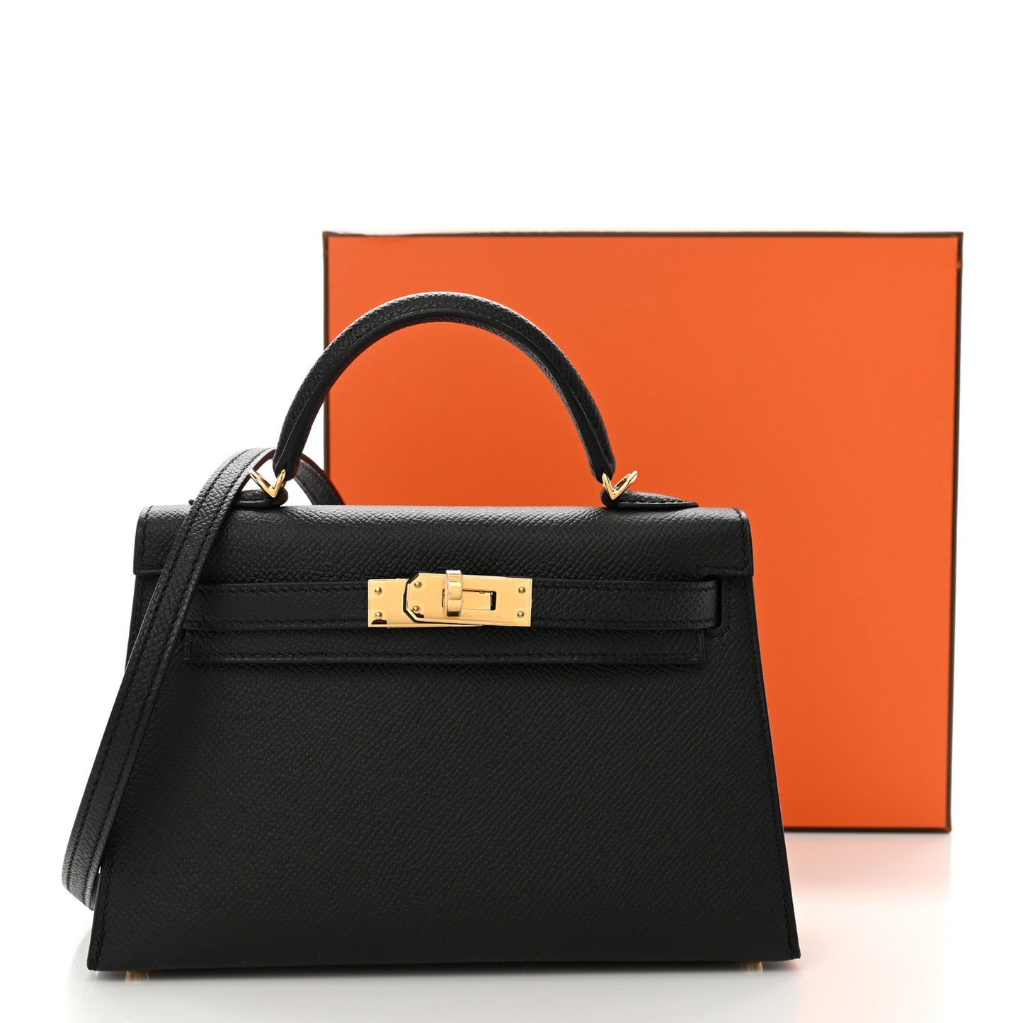 Epsom Mini Kelly Sellier 20 Black