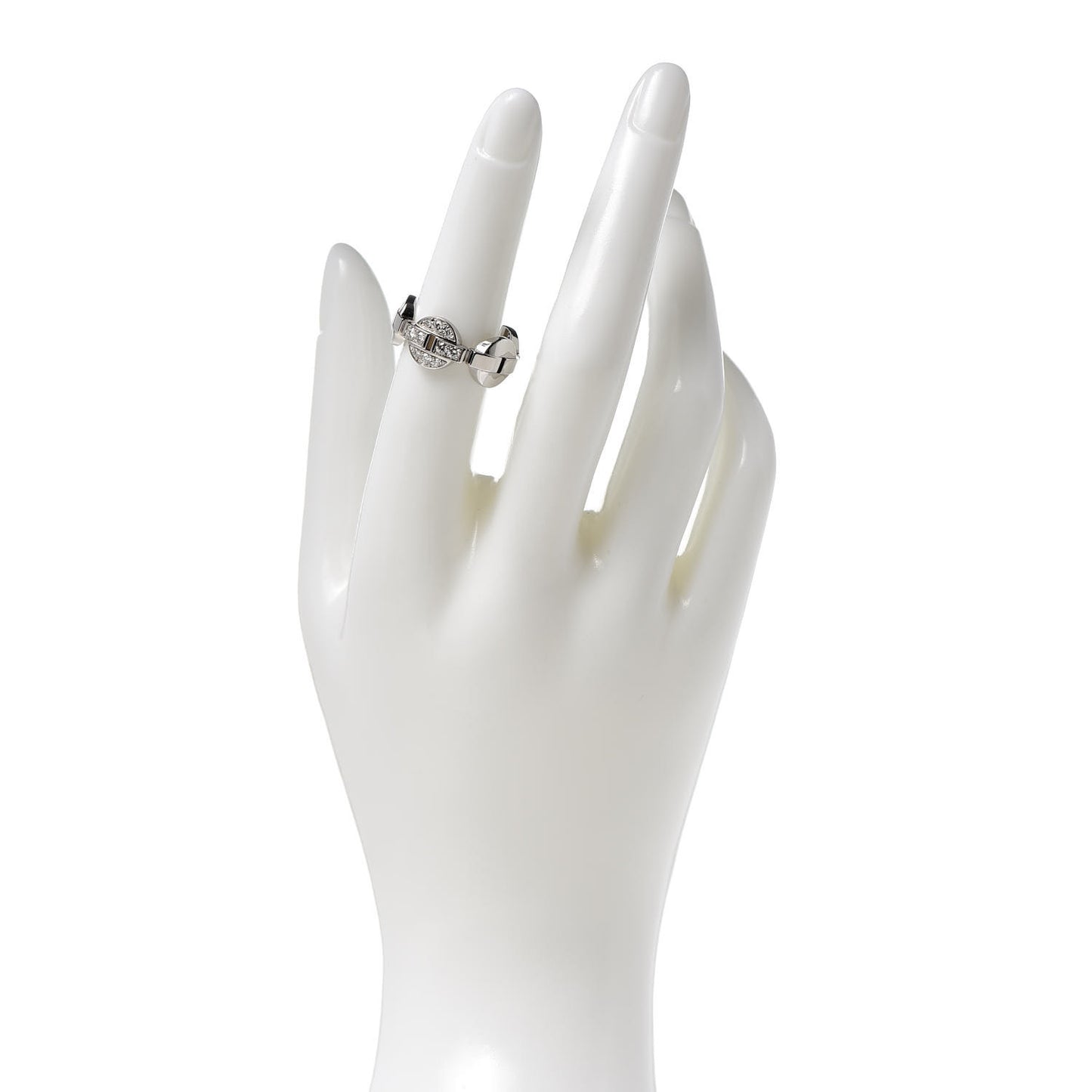 18K White Gold Diamond Himalia Ring 53 6.25