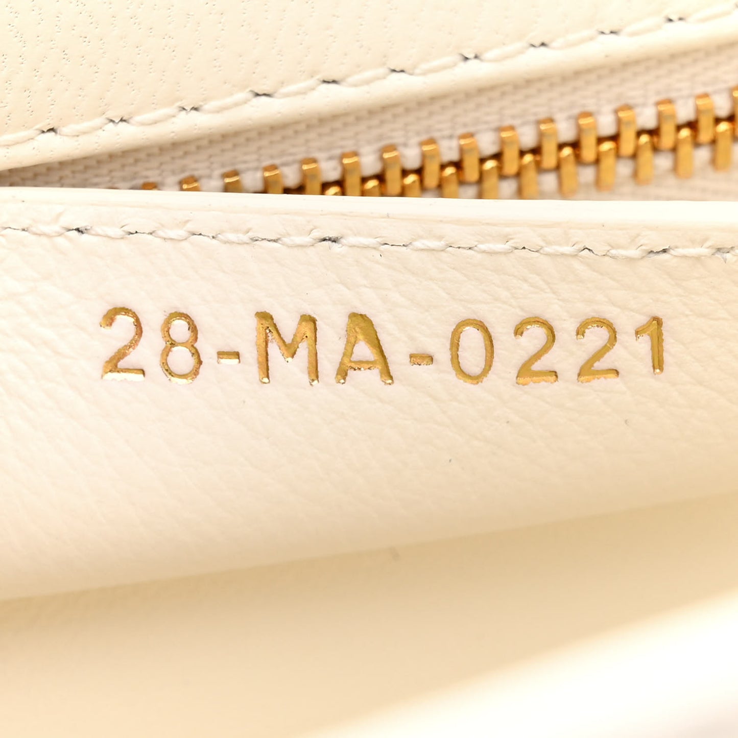 Grained Calfskin Cannage Large Caro Bag Latte