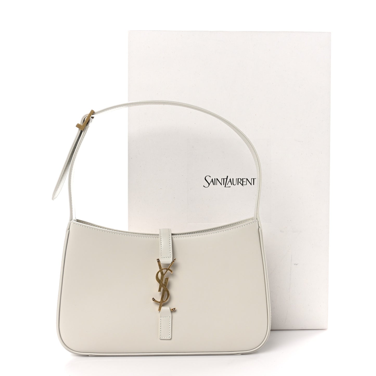 Smooth Calfskin Le 5 A 7 Hobo Blanc Vintage