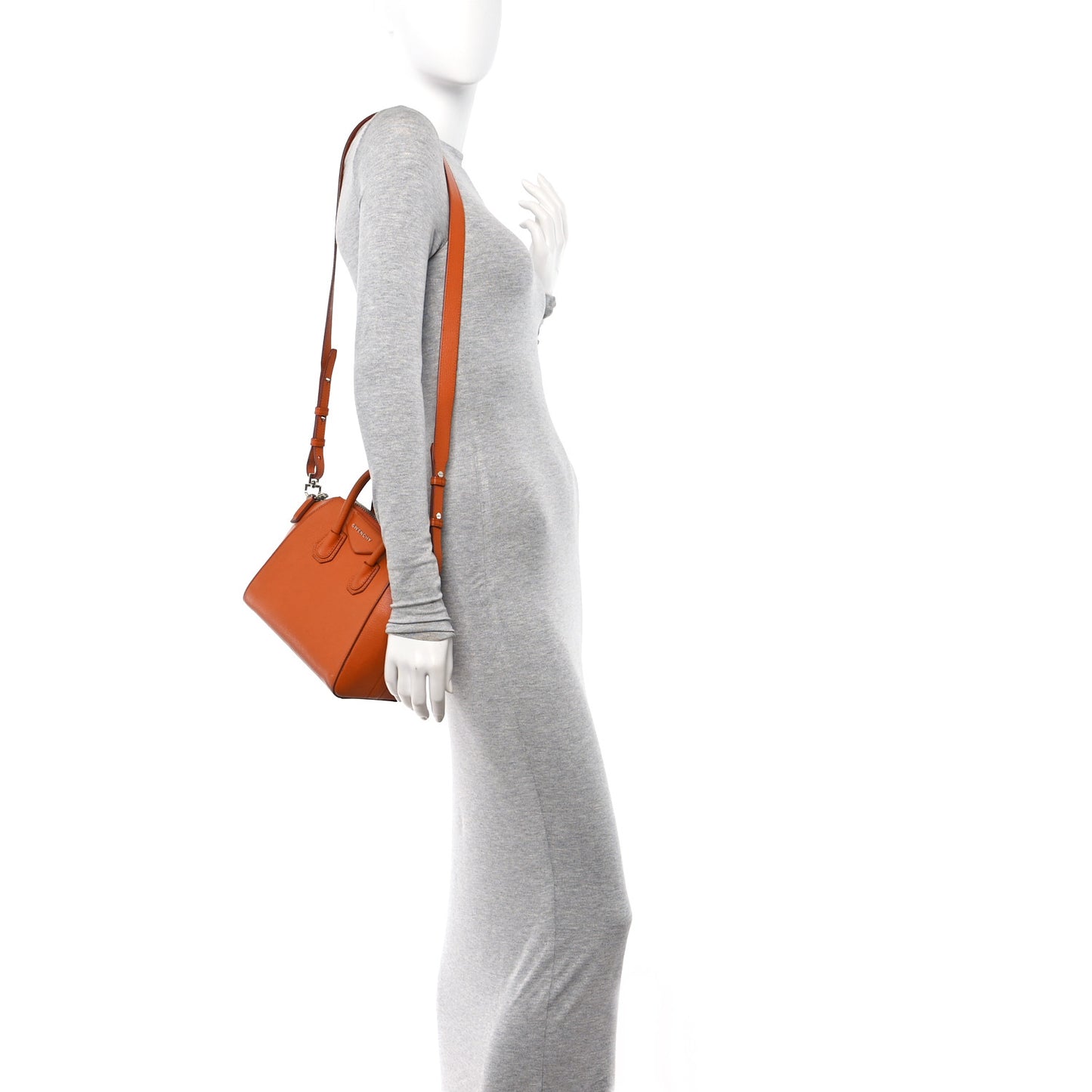Sugar Goatskin Mini Antigona Rust