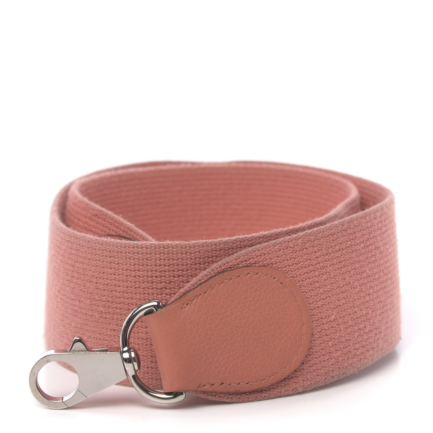 Hermes Toile Taurillon Clemence Shoulder Strap Rose Thè 1 of 4