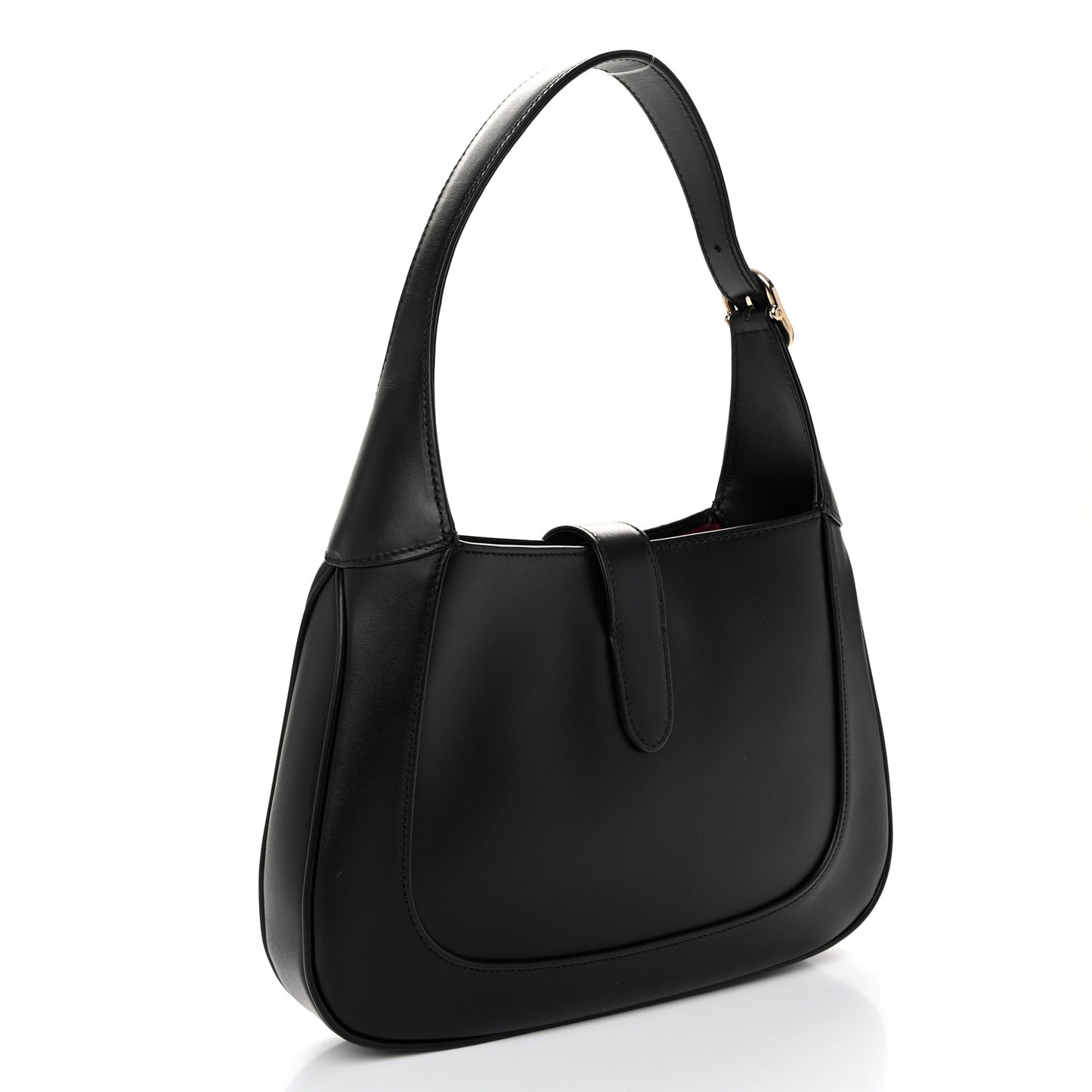 Calfskin Small Jackie Shoulder Bag Black