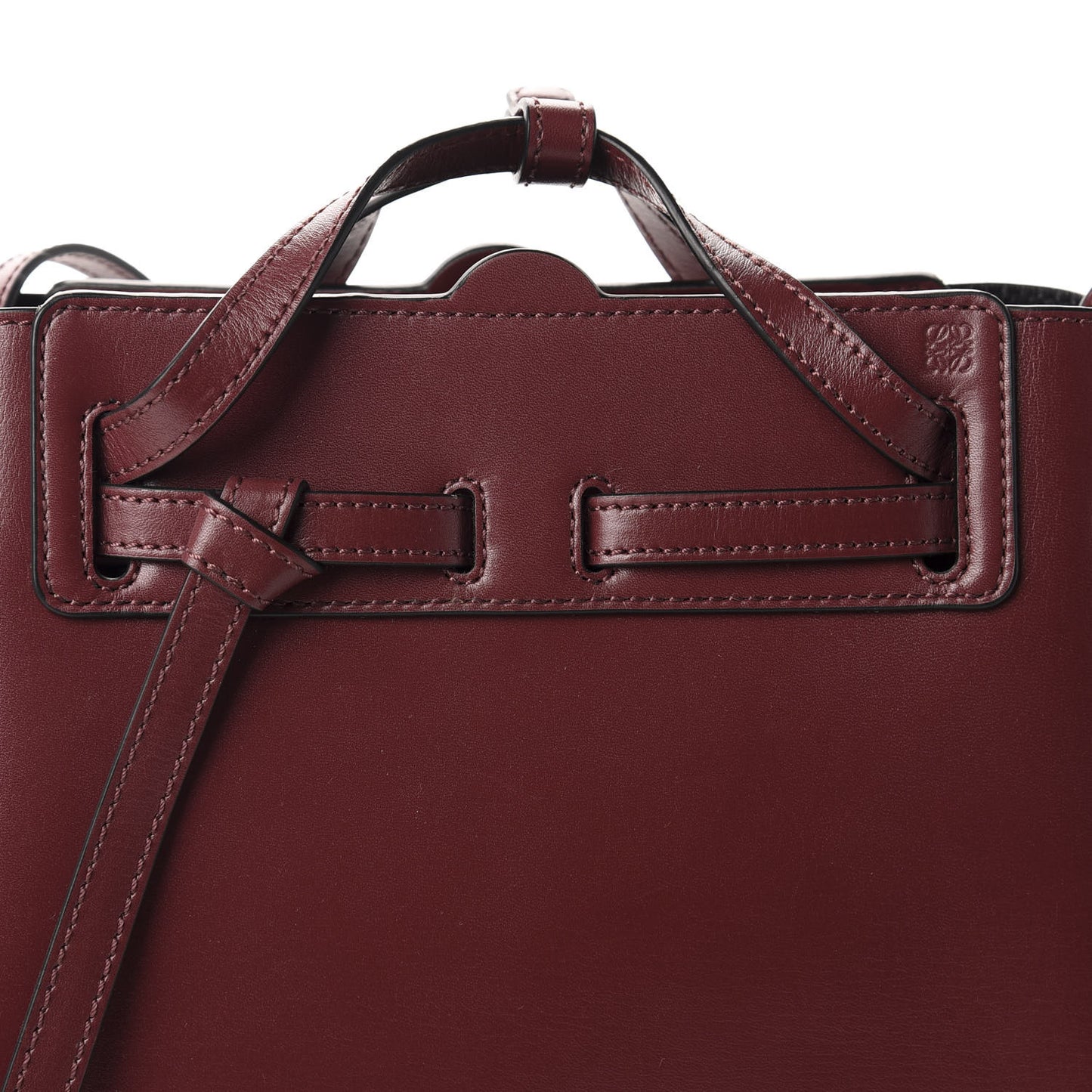 Boxcalf Lazo Tote Burgundy