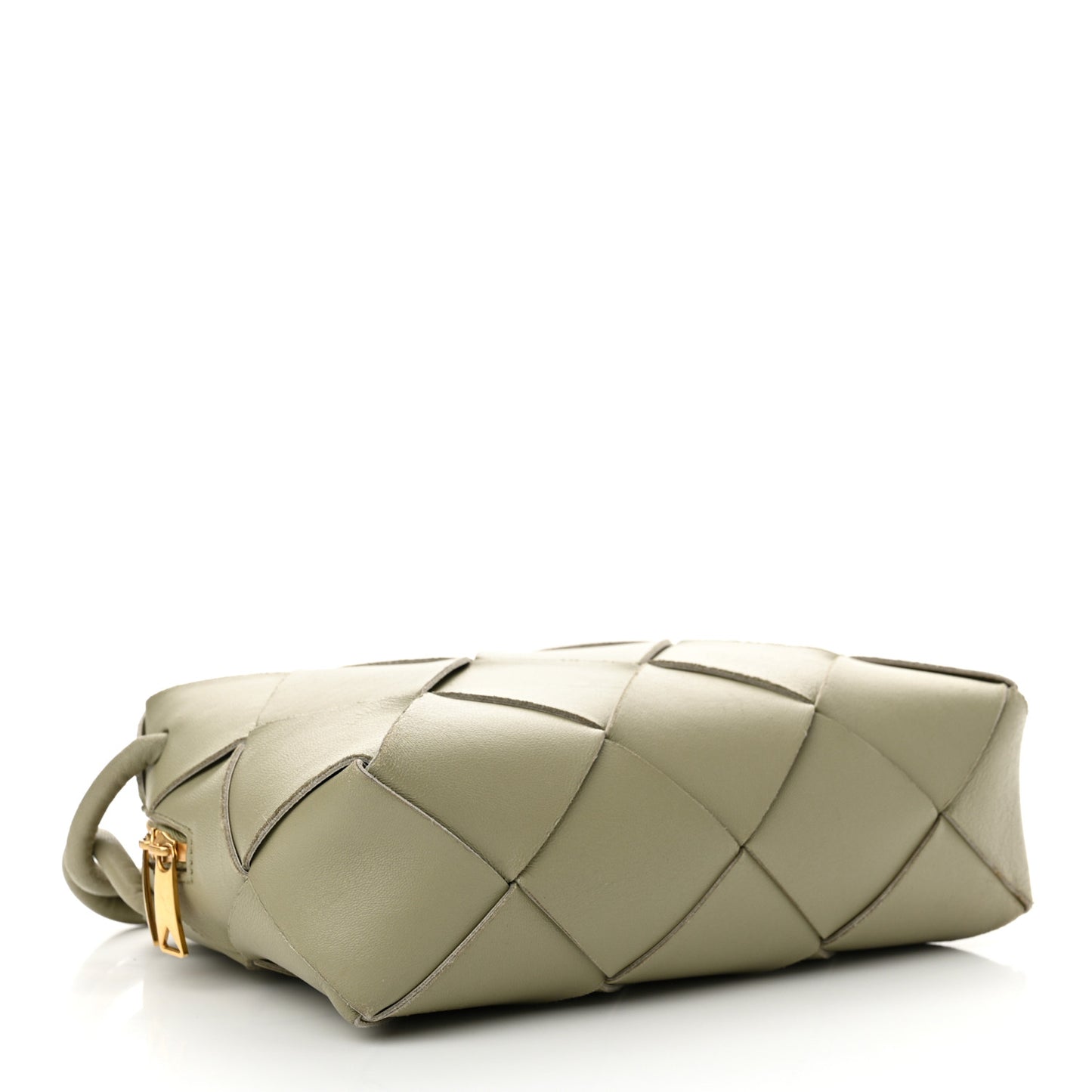 Lambskin Maxi Intrecciato Small Cassette Camera Bag Travertine