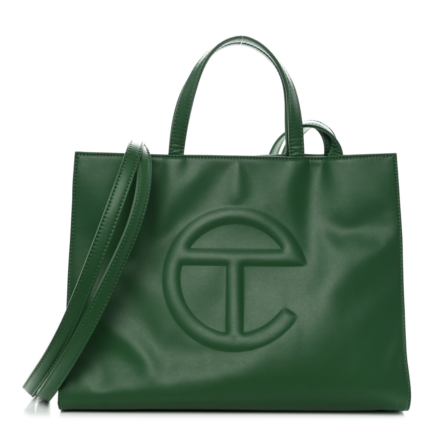 Telfar Vegan Leather Medium Shopping Bag Greenscreen 1823242
