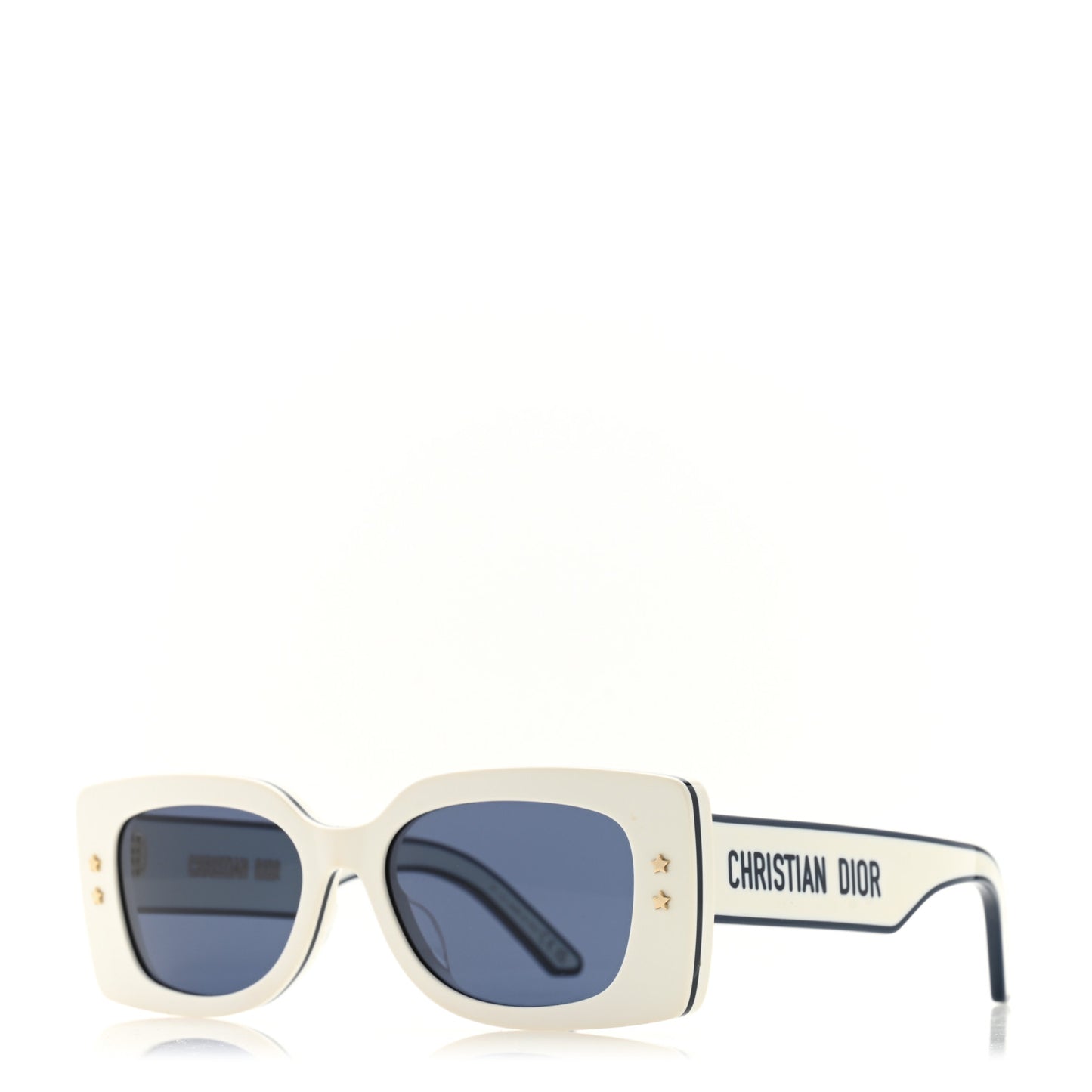 Diorpacific S1U Square Sunglasses White Blue