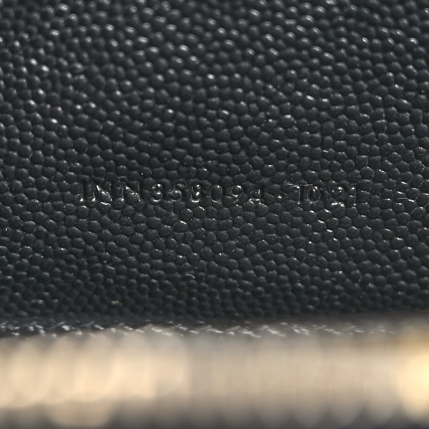 Grain De Poudre Matelasse Chevron Monogram Zip Around Wallet Black