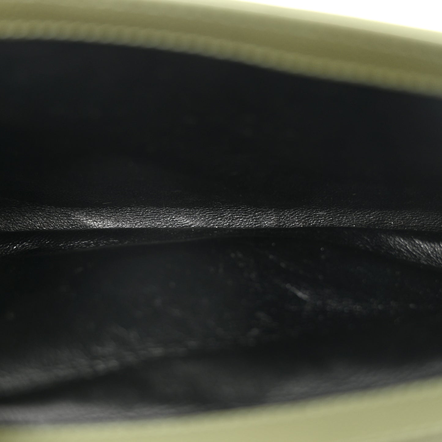 Grain De Poudre Matelasse Chevron Monogram Chain Wallet Pistachio