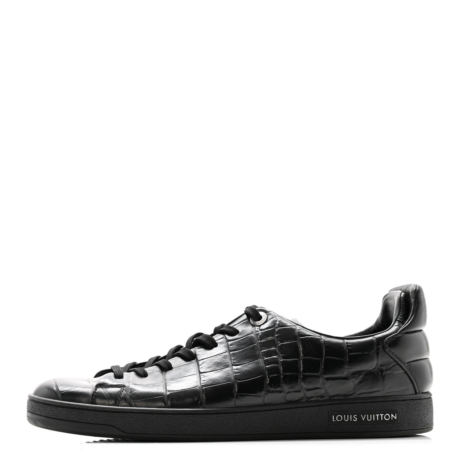 Louis Vuitton Calfskin Crocodile Embossed Frontrow Mens Sneakers 8