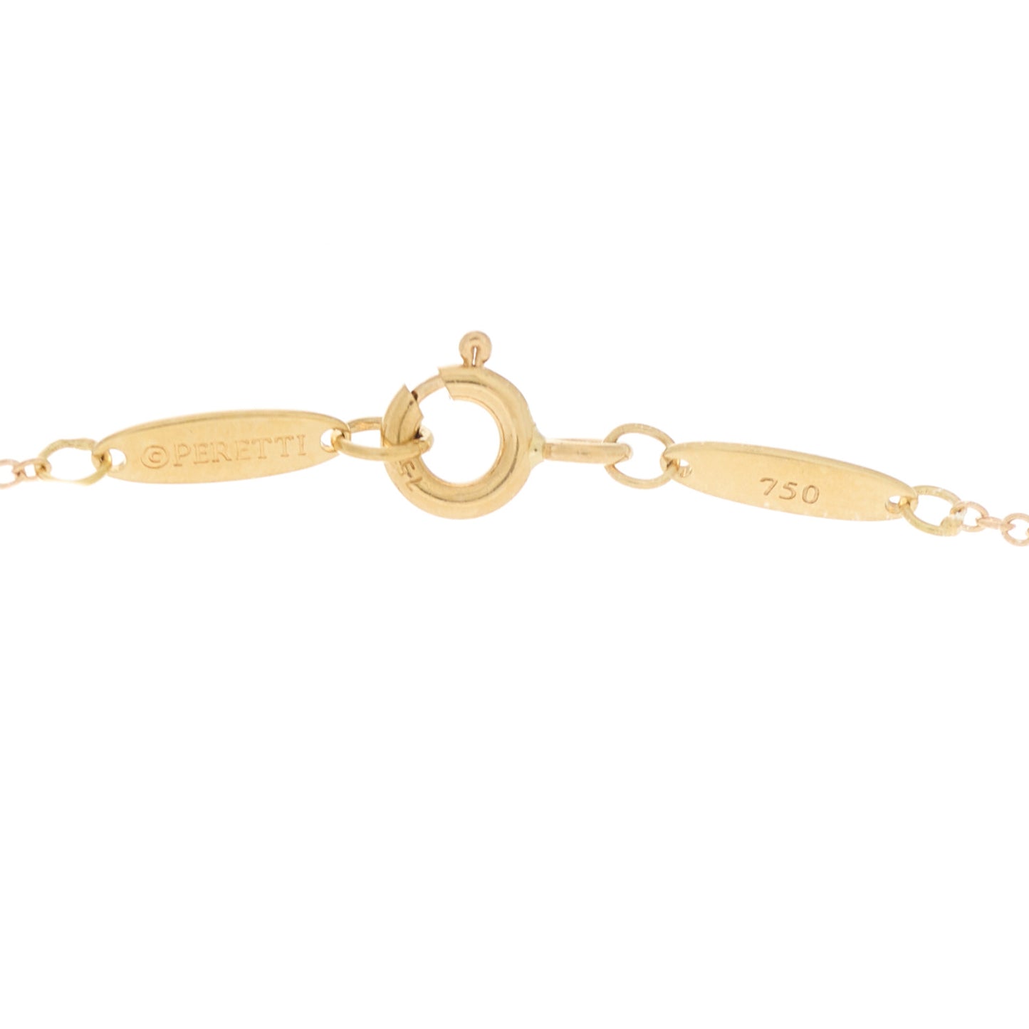 18K Yellow Gold Diamond .14ct Elsa Peretti Diamonds by the Yard Pendant Necklace