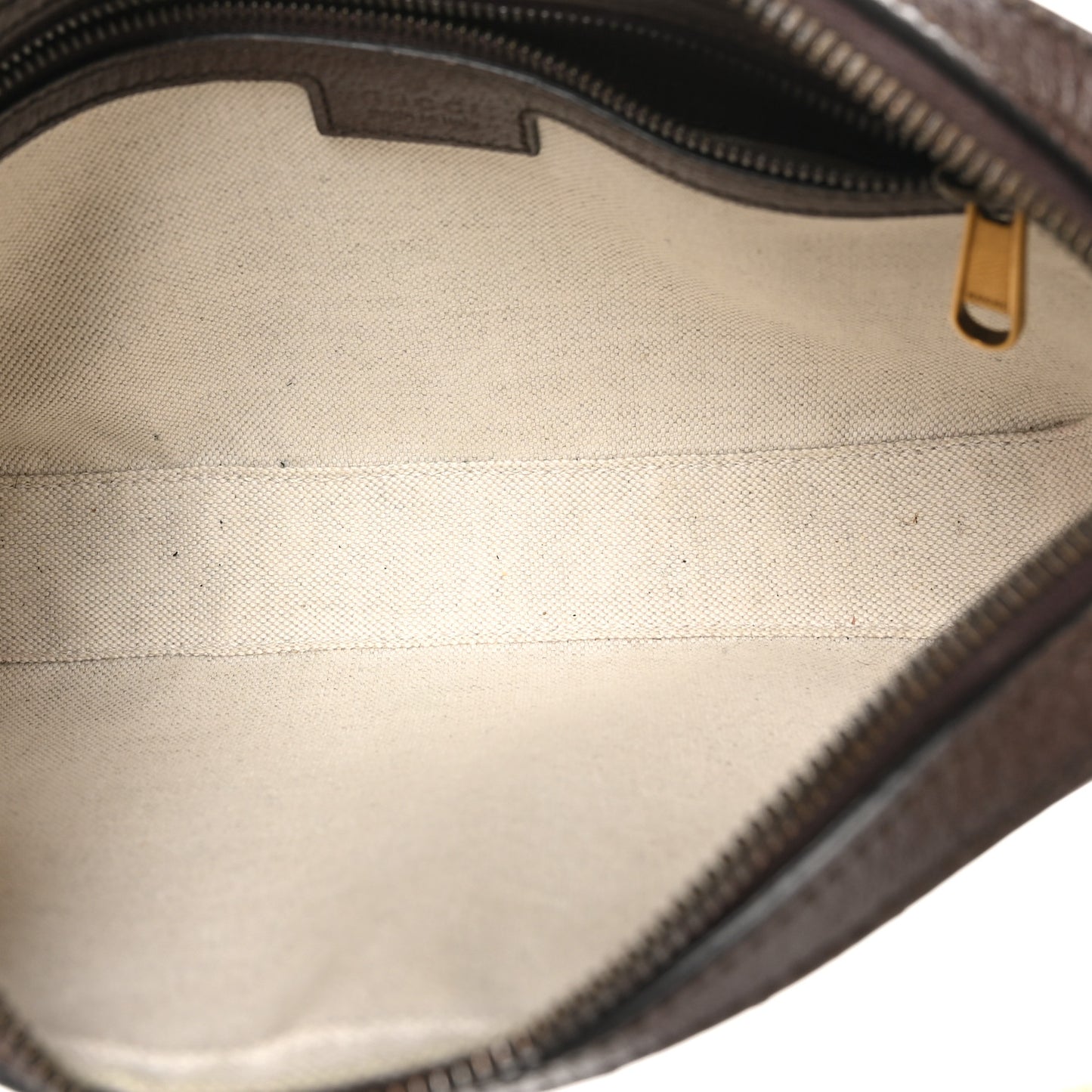 GG Supreme Monogram Textured Dollar Calfskin Web Ophidia Wristlet Shoulder Bag Beige Ebony New Acero