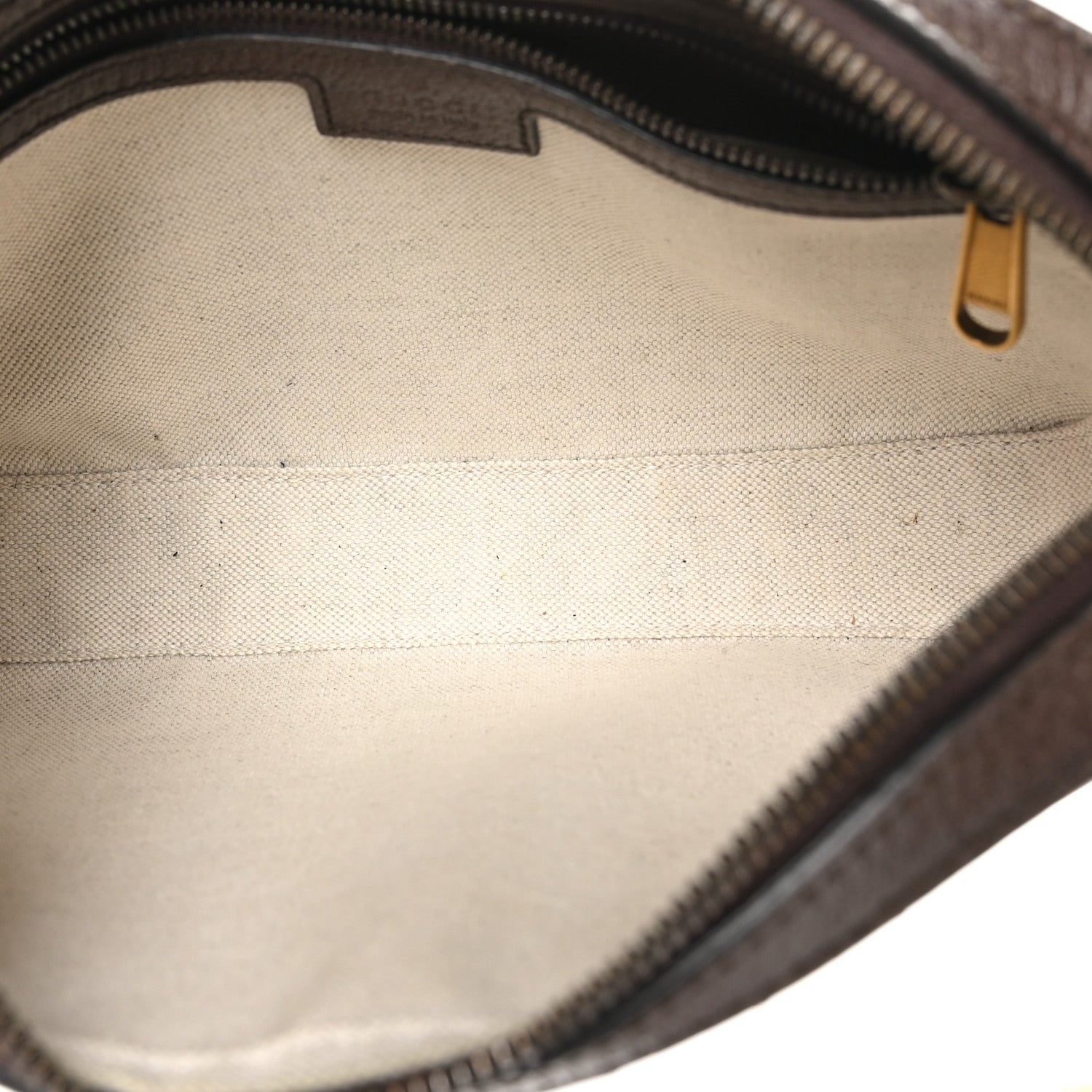 Gucci GG Supreme Monogram Textured Dollar Calfskin Web Ophidia Wristlet Shoulder Bag Beige Ebony New Acero 5 of 10