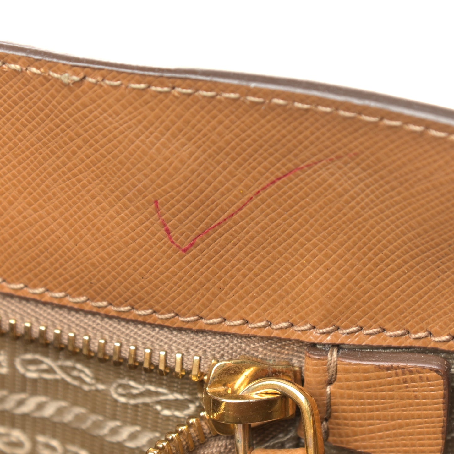 Saffiano Lux Small Tote Caramel