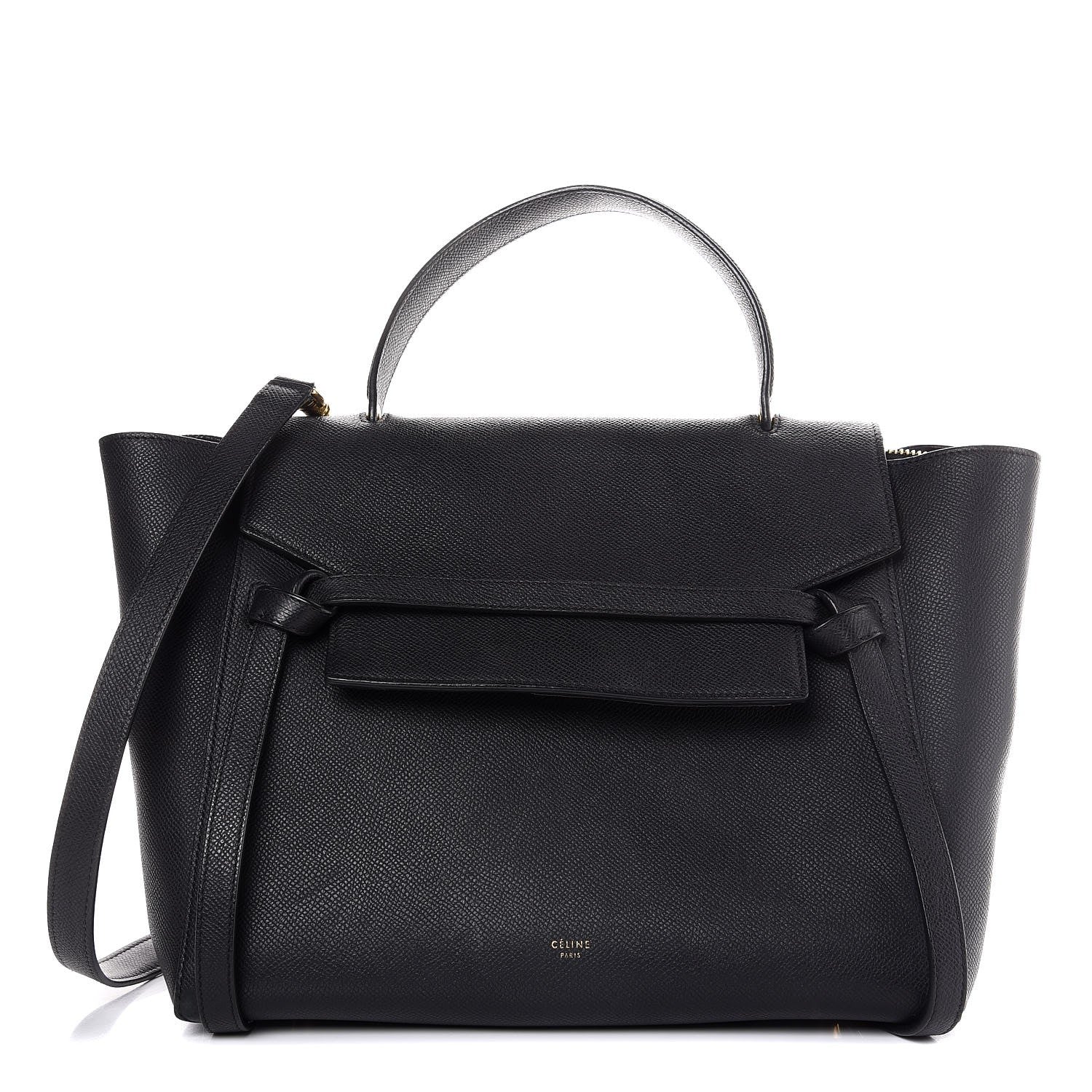 Celine Grained Calfskin Mini Belt Bag Black 1 of 11