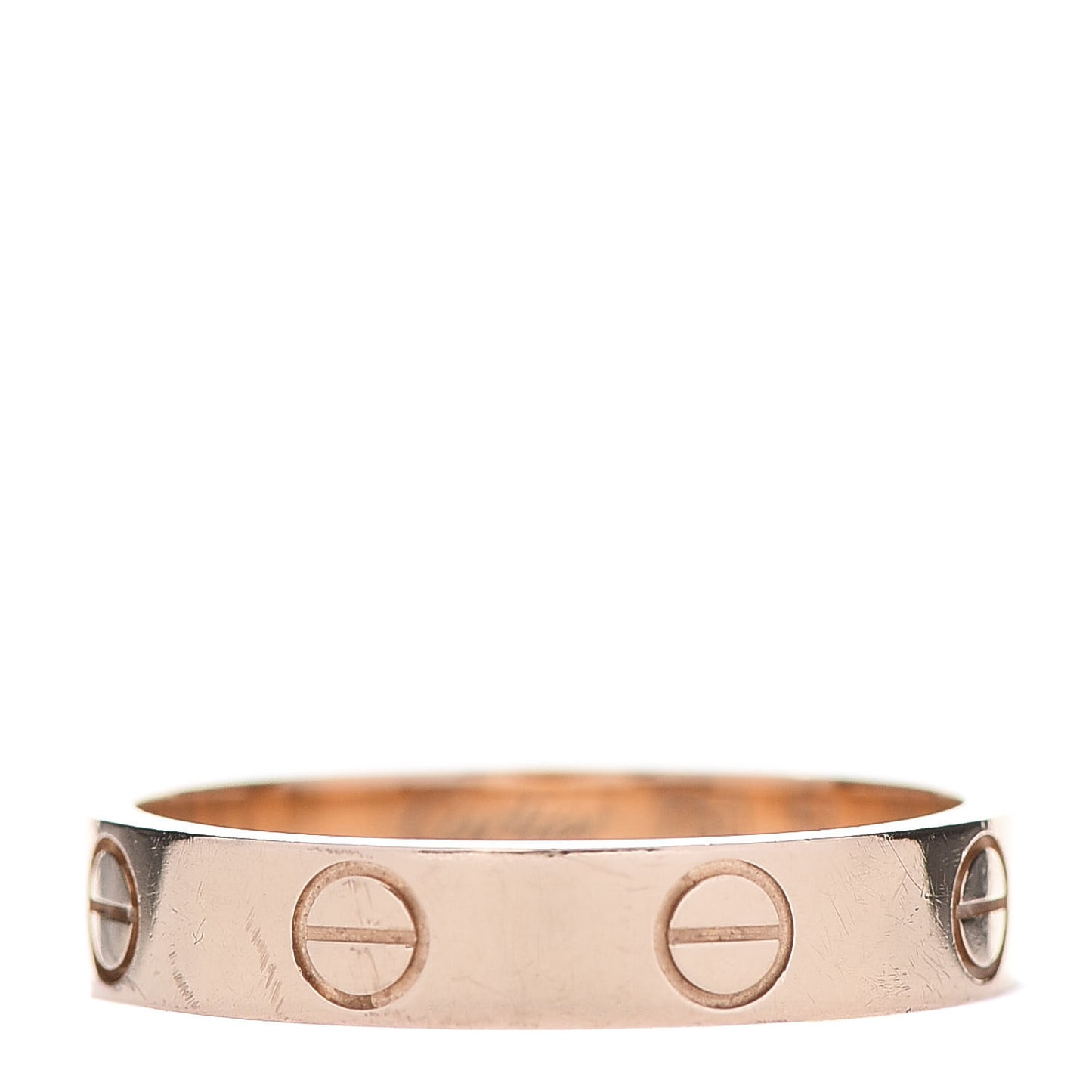 18K Pink Gold 3.5mm LOVE Wedding Band Ring 51 5.75