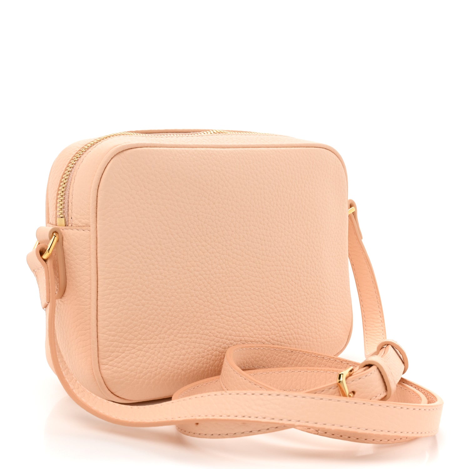 Burberry Grained Calfskin Small Camera Bag Peach Pink 3 of 9