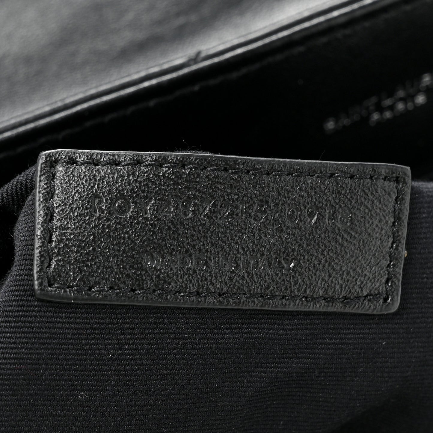 Calfskin Y Quilted Monogram Large Loulou Chain Satchel Black