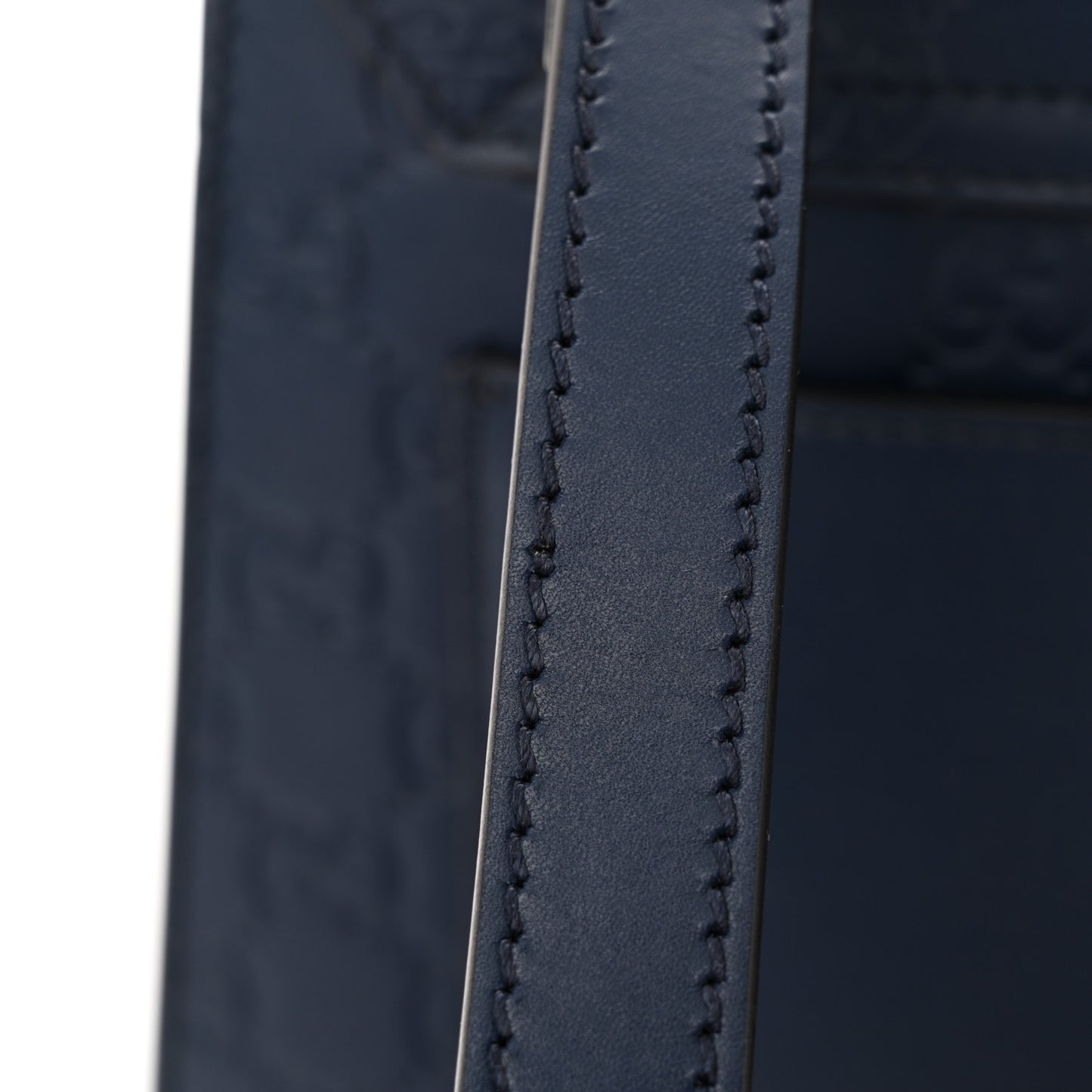 Guccissima Signature Small Padlock Top Handle Bag Blue Agata