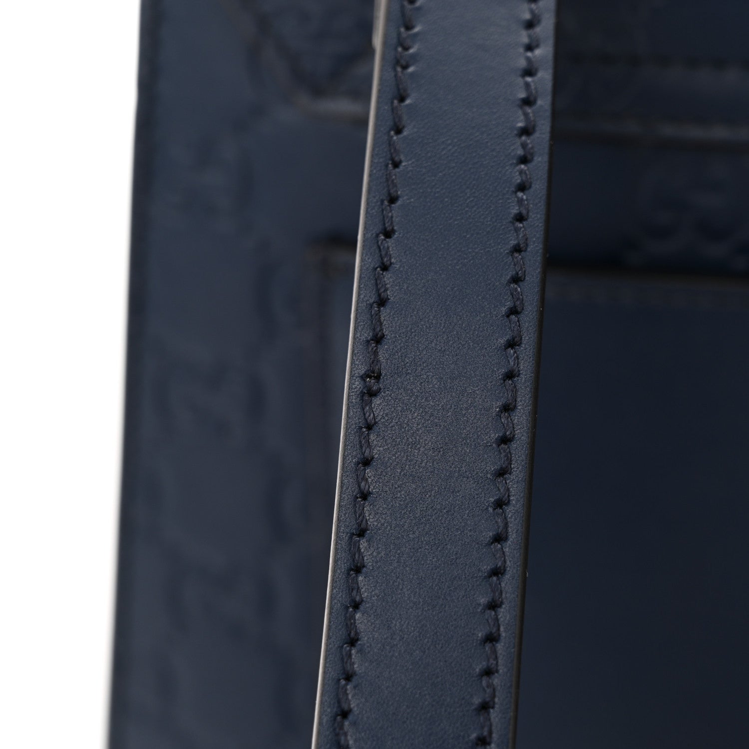 Gucci Guccissima Signature Small Padlock Top Handle Bag Blue Agata 19 of 19