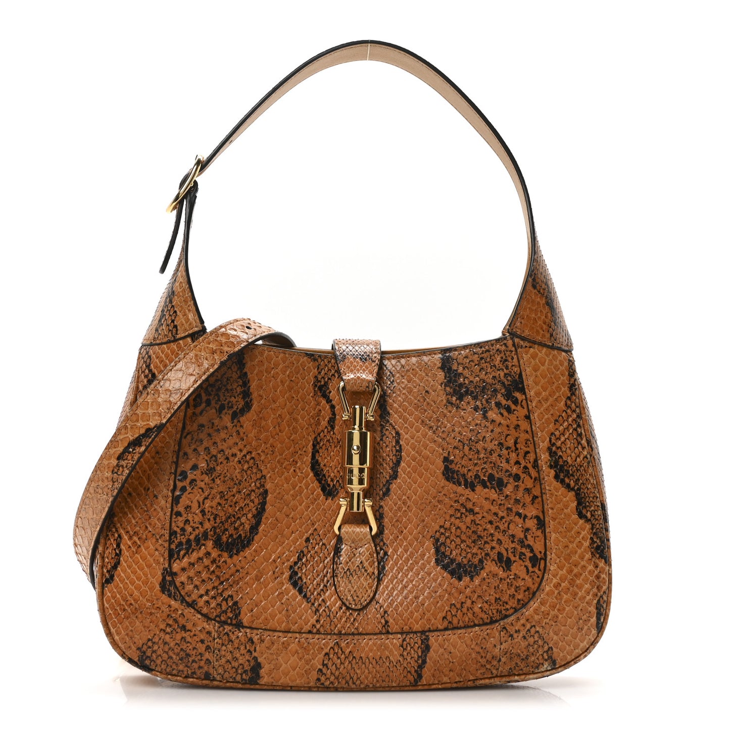 Snakeskin Calfskin Small Jackie 1961 Hobo Brown