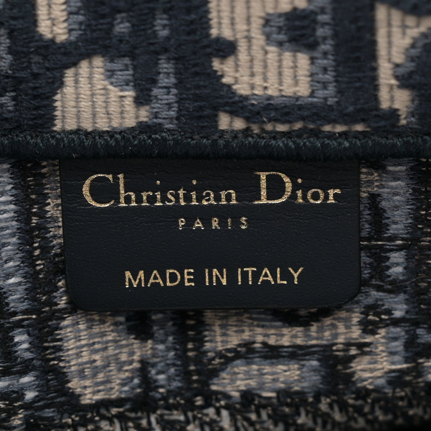 Christian Dior Oblique Small Book Tote Blue Multicolor 5 of 11
