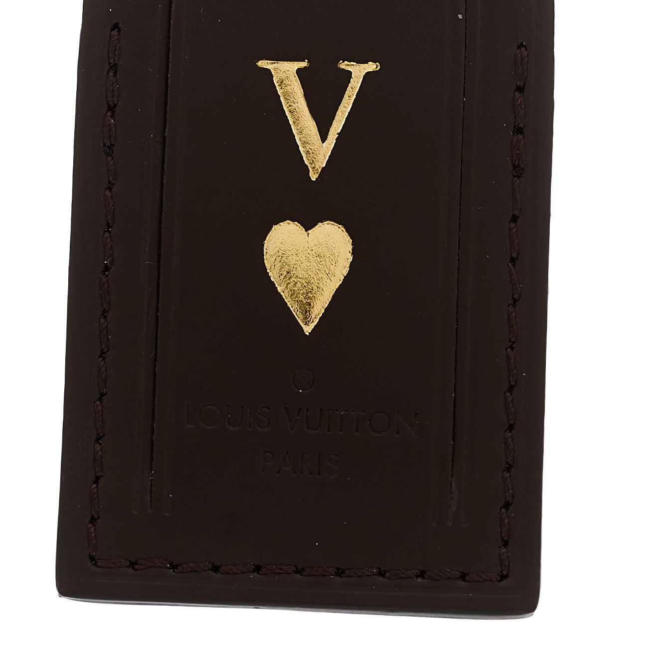 Calfskin Luggage Tag Ebene