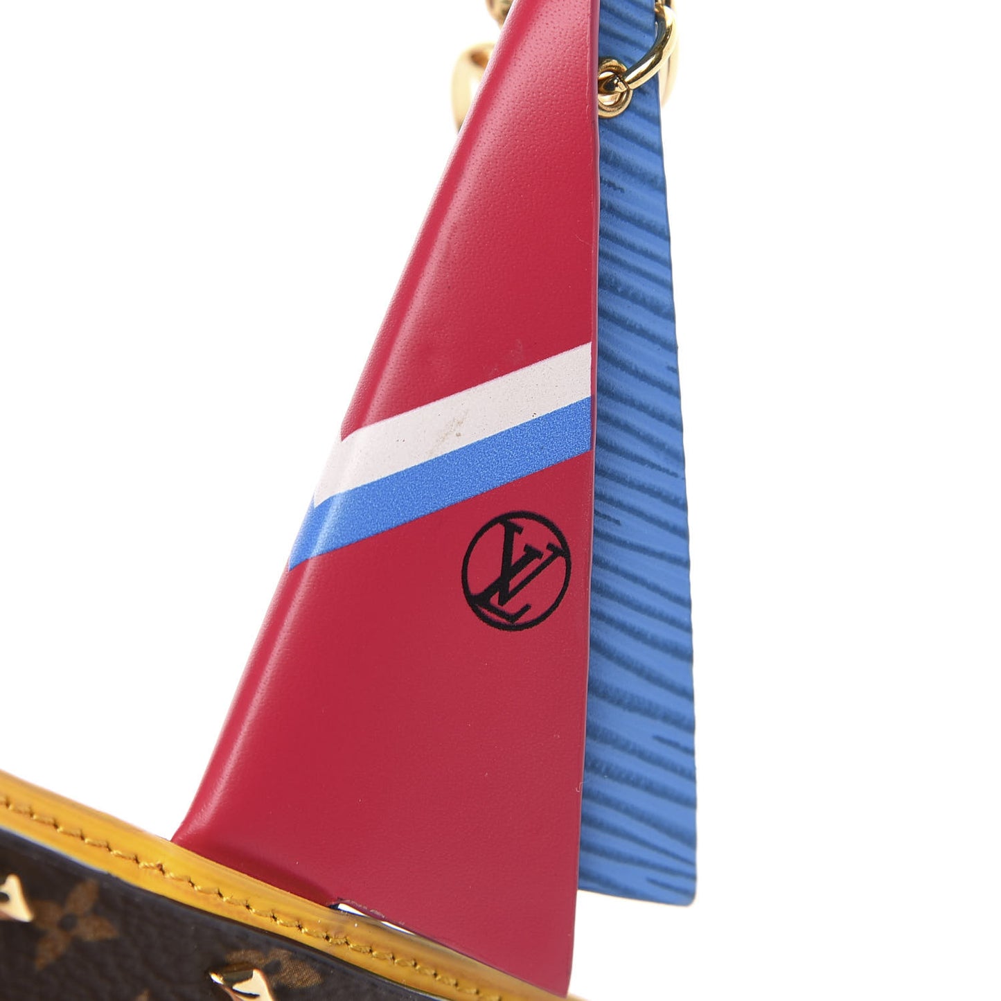 Monogram Epi Row Your Boat Bag Charm Key Holder