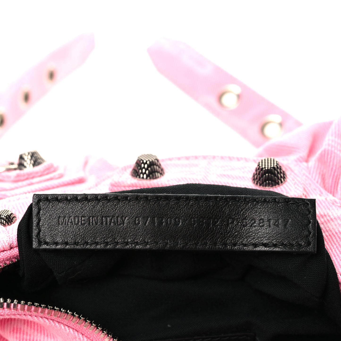 Denim BB Monogram Le Cagole Shoulder Bag XS Pink