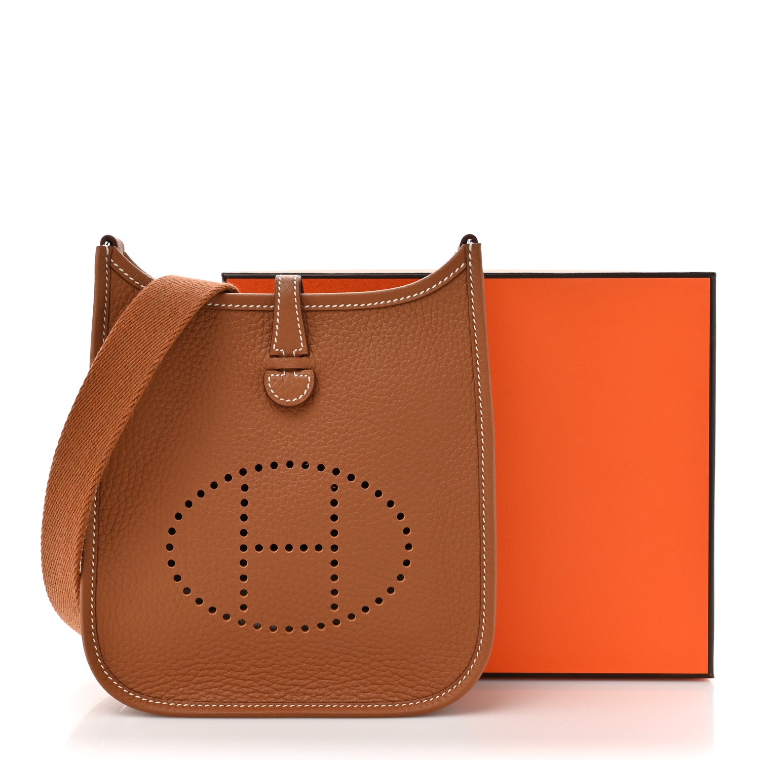 Hermes Taurillon Clemence Evelyne TPM Gold 10 of 10