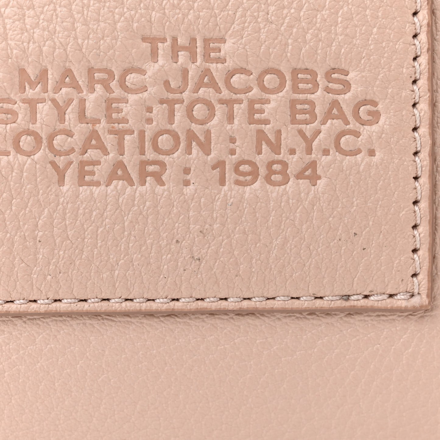 Grained Calfskin The Tote Bag Rose Dust