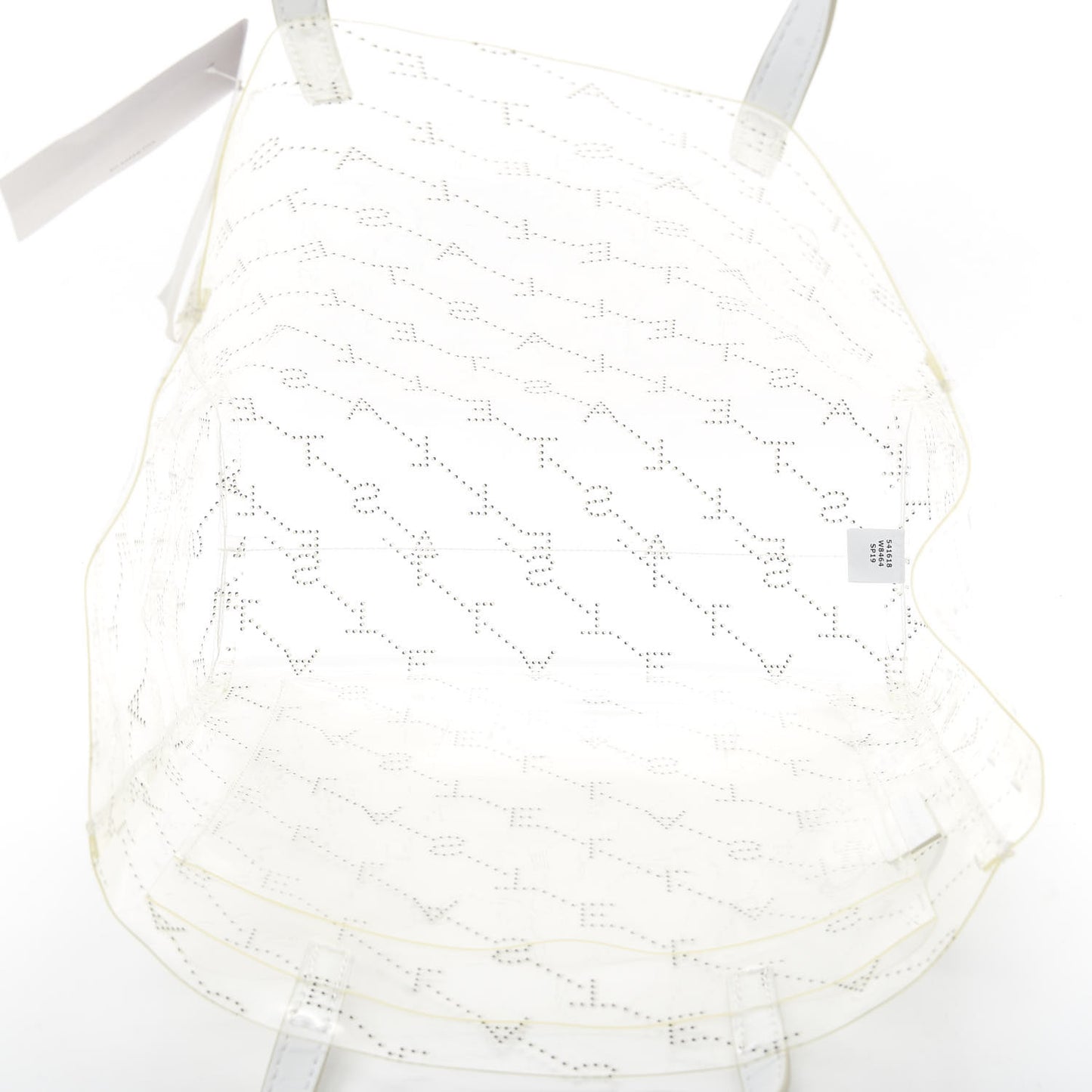PVC Monogram Small Tote White
