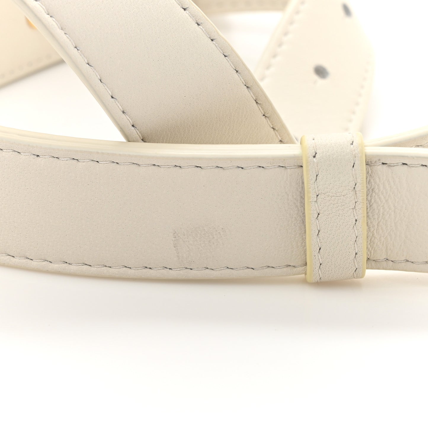 Nappa Maxi Intreccio The Belt Cassette Bag White