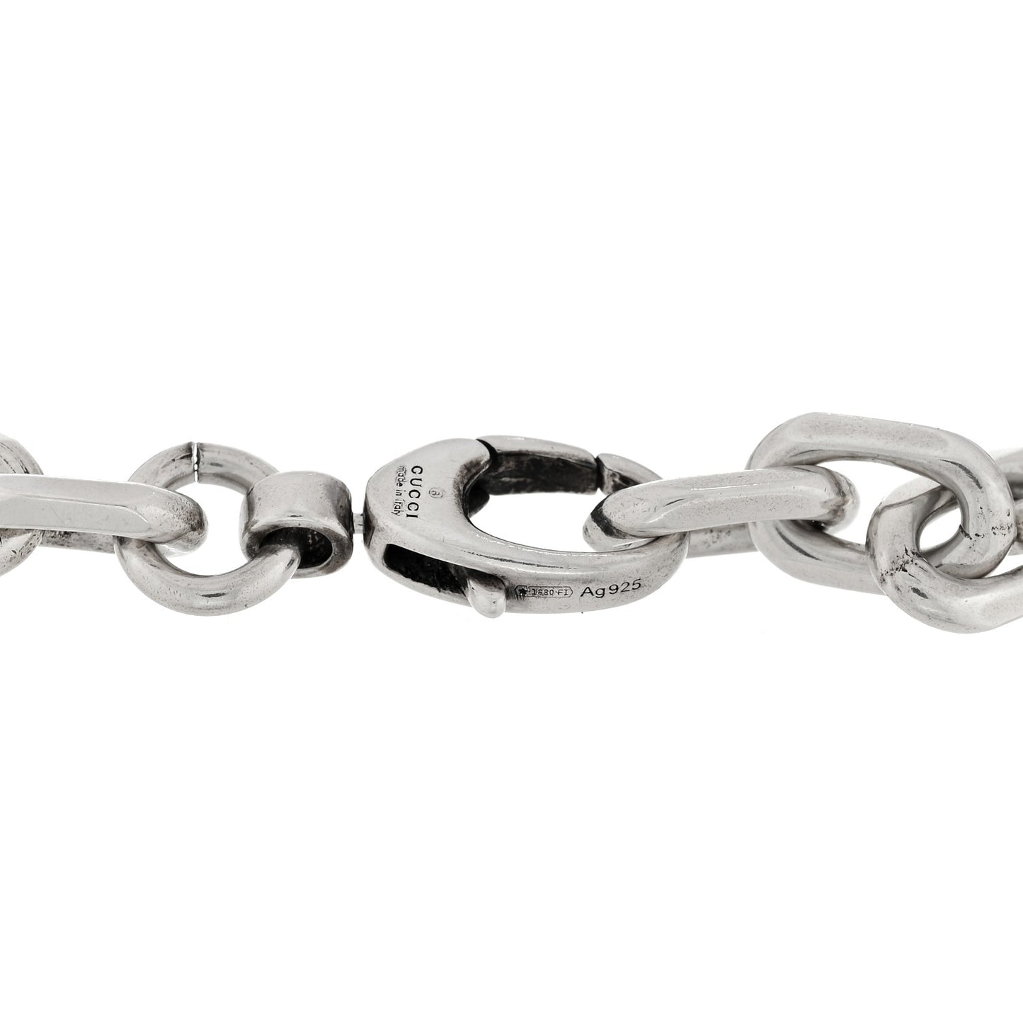 Sterling Silver Narrow Interlocking G Link Bracelet