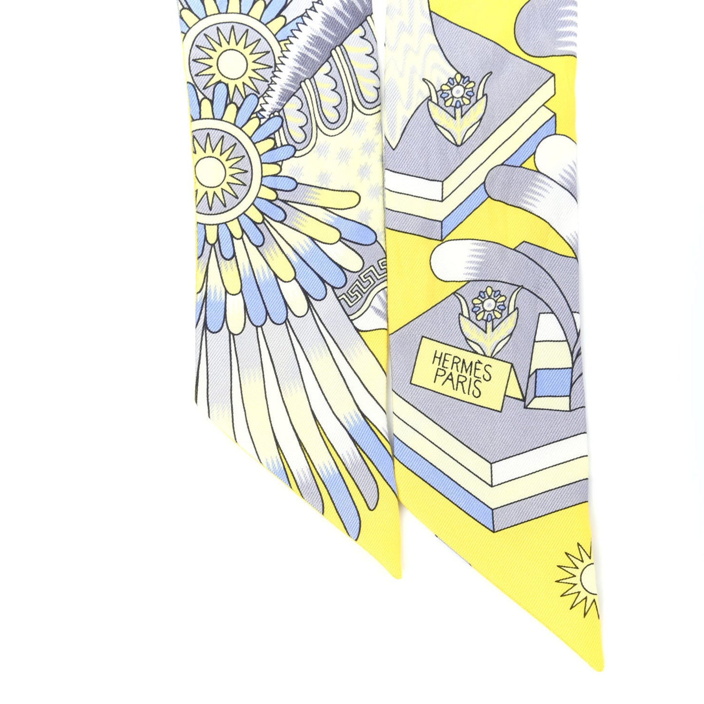 Silk La Source de Pegase Twilly Jaune Vif Gris Perle