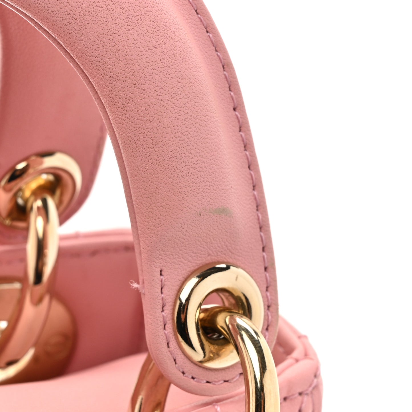 Lambskin Cannage Mini Lady Dior Melacoton