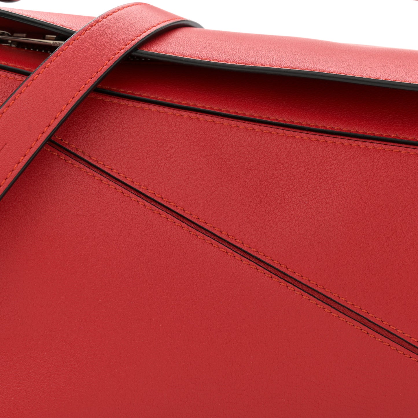 Calfskin Small Puzzle Bag Scarlet