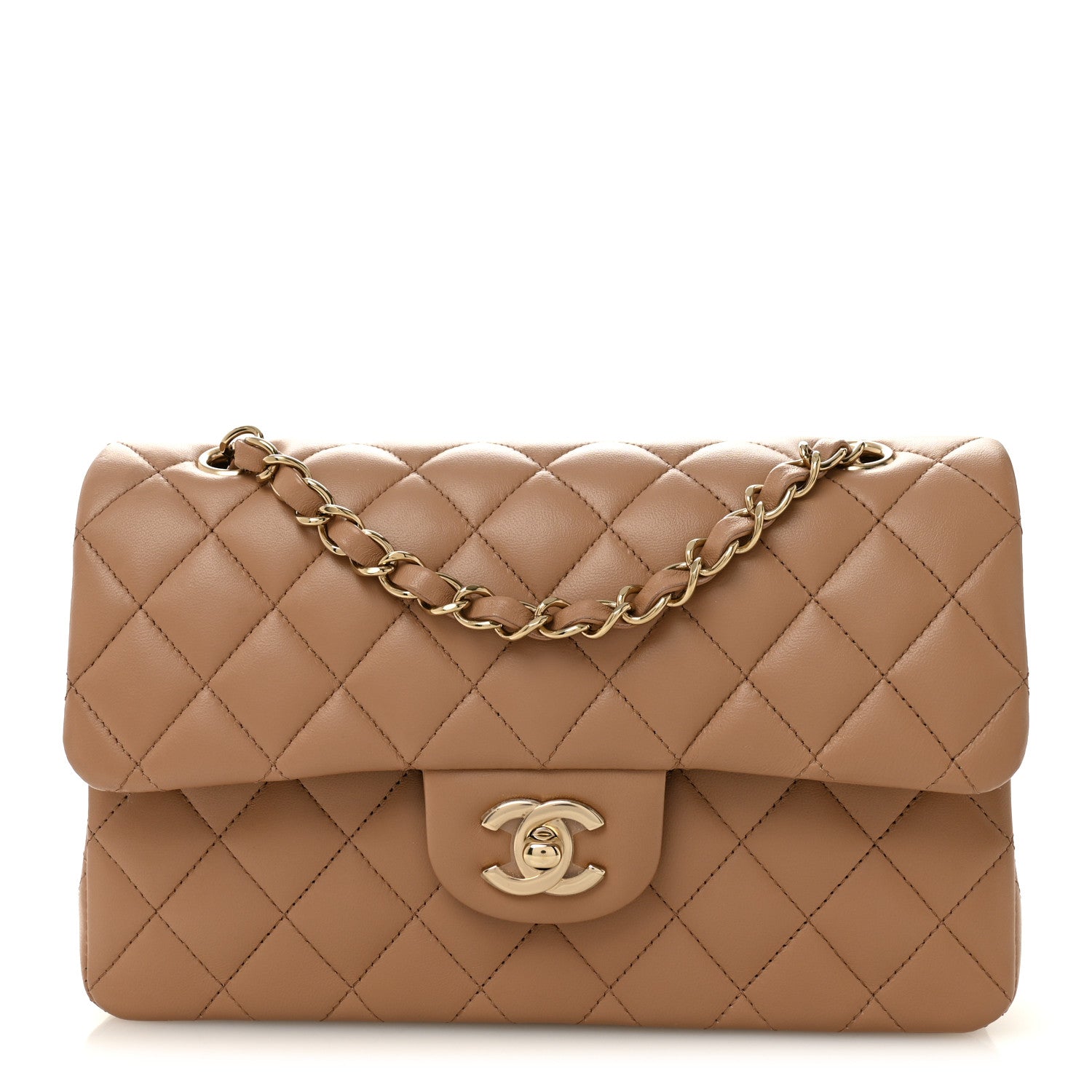 CHANEL ブラウン キルティング バッグ Chanel Lambskin Quilted Small Double Flap Brown 1860759 – FASHIONPHILE