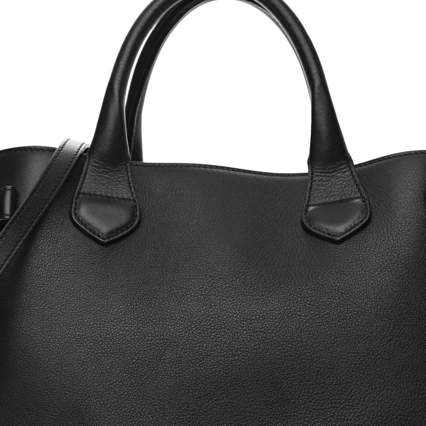 Derby Calfskin House Check Medium Banner Tote Black