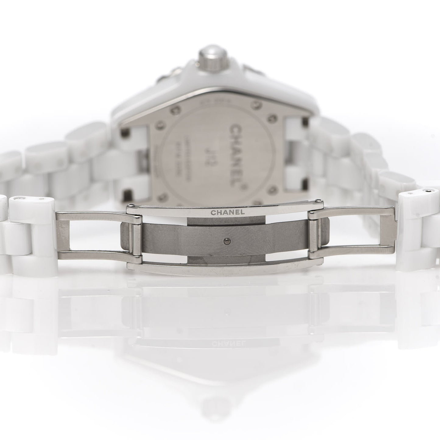 Stainless Steel Ceramic 33mm J12 Limited Edition Graffiti Quartz Watch White
